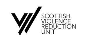 Scottish violence reduction unit black and white logo