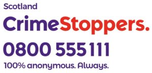 Crime Stoppers Scotland contact information graphic