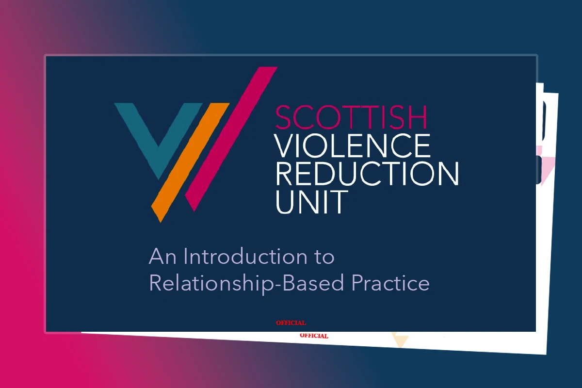 Document cover, an introductory presentation on Relationship-Based Practice.