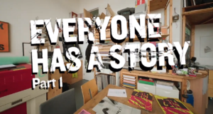 Cover of a video which says "Everyone Has A Story Part 1"